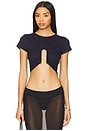 view 1 of 4 Upside Down U Wire Ss Top in Midnight