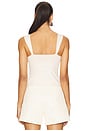 view 3 of 4 Angle Wire Angle Strap Top in Blanched Almond