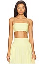 view 1 of 4 크롭 스트링 탑 in Baby Yellow