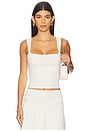 view 1 of 4 Wide Angle Strap Tank Top in Blanched Almond