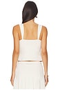 view 3 of 4 Wide Angle Strap Tank Top in Blanched Almond