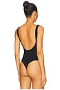 view 4 of 6 Essential Low Back Tank Thong Back Bodysuit in Black