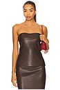 view 1 of 4 Faux Leather Tube Top in Java