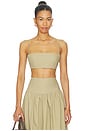 view 1 of 4 Crop String Top in Taupe
