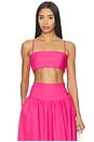 view 1 of 4 Poplin Crop String Top in Boom