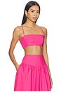 view 2 of 4 Poplin Crop String Top in Boom
