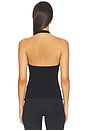 view 3 of 4 Cross Front Gathered Top in Black