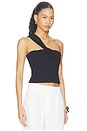 view 2 of 4 Twisted One Arm Top in Black