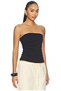 view 2 of 4 Waist Gathered Tube Top in Black