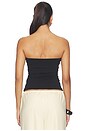 view 3 of 4 Waist Gathered Tube Top in Black