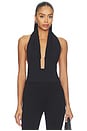 view 1 of 4 TOP HALTER GATHERED  in Black