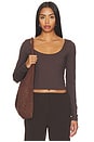 view 1 of 4 Essential Scoop Front Long Sleeve Top in Java
