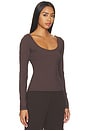 view 2 of 4 Essential Scoop Front Long Sleeve Top in Java