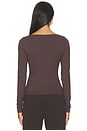 view 4 of 4 Essential Scoop Front Long Sleeve Top in Java