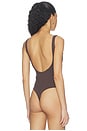 view 5 of 5 Essential Low Back Tank Thong Back Bodysuit in Java