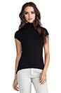 view 1 of 4 Short Sleeve Turtleneck Top in Black