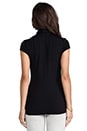 view 3 of 4 Short Sleeve Turtleneck Top in Black