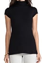 view 4 of 4 Short Sleeve Turtleneck Top in Black