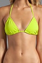 view 3 of 3 Tie String Bikini Top in Pomelo