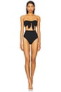 view 4 of 4 Removable Tie Bandeau Top in Black