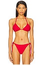 view 1 of 4 String Bikini Top in Perfect Red
