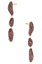 view 3 of 3 Lapis Earrings in Marsala
