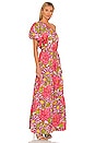 view 2 of 3 One Shoulder Puff Sleeve Maxi in Multi