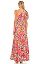 view 3 of 3 One Shoulder Puff Sleeve Maxi in Multi