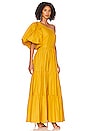 view 2 of 4 Exaggerated One Shoulder Gown in Carnation
