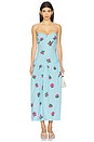view 1 of 3 Fitted Midi Dress in Love Language