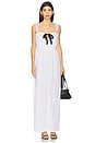 view 1 of 3 Classic Bow Maxi Dress in Snow White
