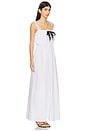 view 2 of 3 Classic Bow Maxi Dress in Snow White