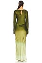 view 3 of 3 Fluid Drape Maxi Dress in Olive Merage