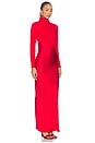 view 2 of 3 Asymmetric Split Maxi Dress in Ruby Veil