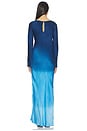 view 3 of 3 Fluid Drape Maxi Dress in Blue