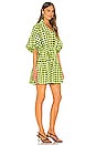view 2 of 3 Gingham Mini Dress in Checkmate Lime