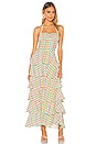 view 1 of 4 Ruffle Maxi Dress in Pastel Gingham