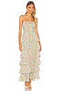 view 2 of 4 Ruffle Maxi Dress in Pastel Gingham