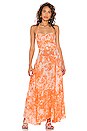 view 1 of 3 Halter Dress in Force Orange