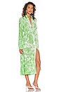 view 2 of 3 Long Sleeve Shirt Dress in Green Force