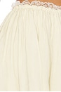 view 6 of 6 Pleated Flounce Mini Shorts in Whisper Hour