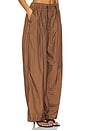 view 1 of 6 Parachute Draped Wide-Leg Pant in Cocoa