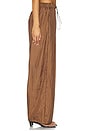 view 3 of 6 Parachute Draped Wide-Leg Pant in Cocoa