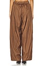 view 4 of 6 Parachute Draped Wide-Leg Pant in Cocoa