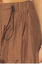 view 6 of 6 Parachute Draped Wide-Leg Pant in Cocoa