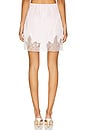 view 4 of 6 Lace Trim Satin Mini Skirt in Rose Quartz