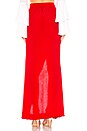 view 3 of 4 JUPE LONGUE PEARL in Red