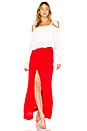view 4 of 4 JUPE LONGUE PEARL in Red