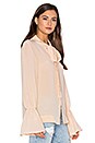 view 2 of 4 Savannah Silk Blouse in Beige