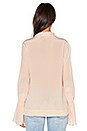 view 3 of 4 Savannah Silk Blouse in Beige